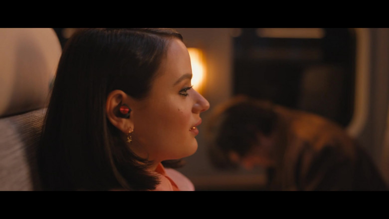 Sony Red Wireless Earbuds Used by Joey King as The Prince in Bullet Train (2)