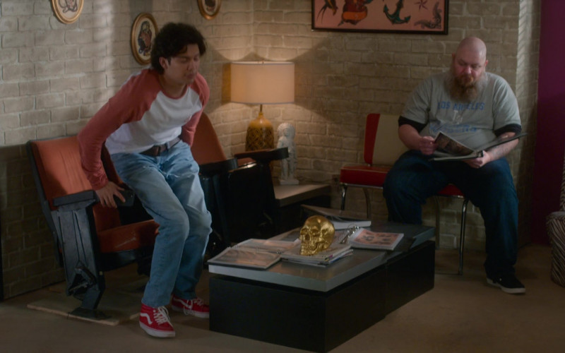Vans Red Shoes in Cobra Kai S05E03 Playing with Fire (2022)