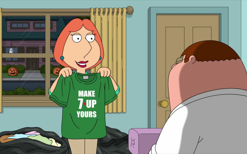 7Up Soda T-Shirt in Family Guy S21E06 Happy Holo-ween (2022)