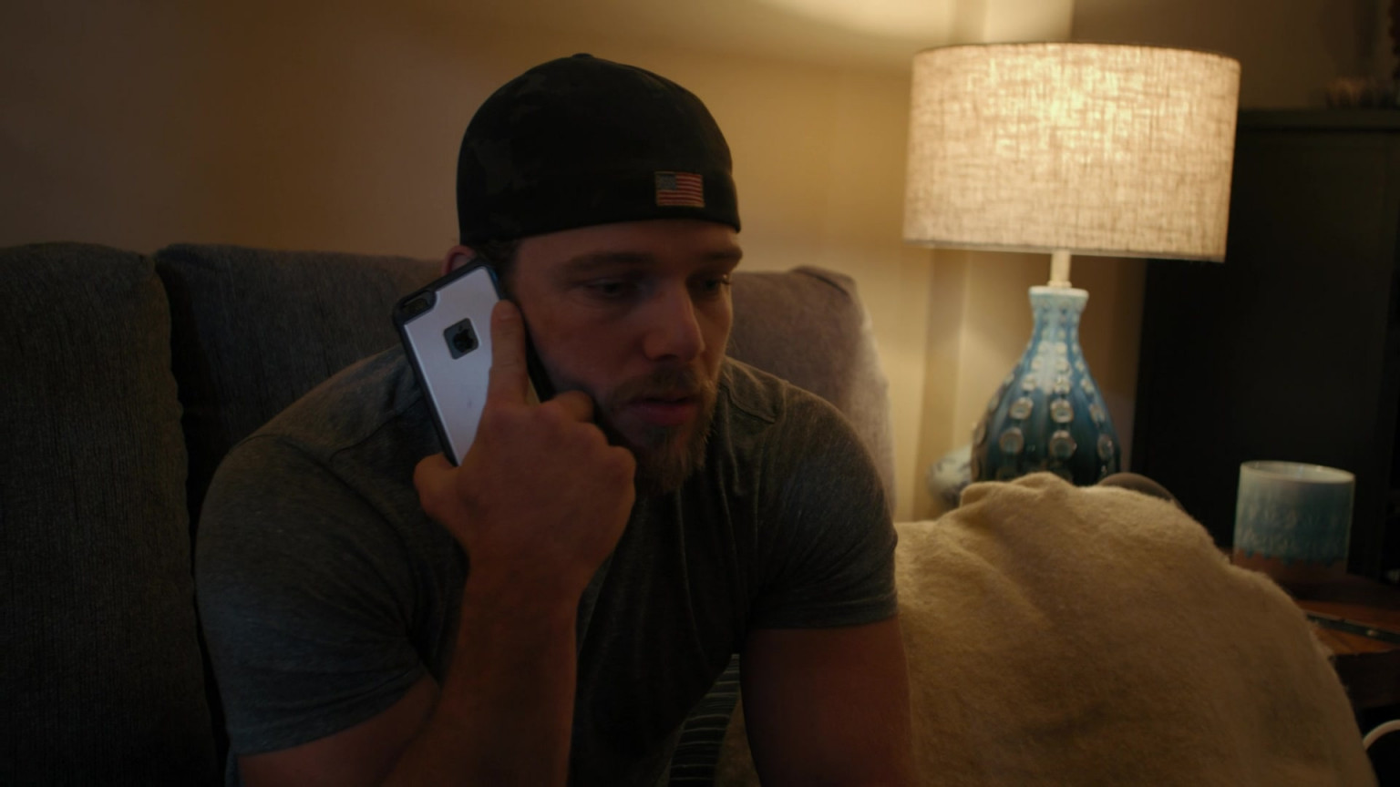 Apple IPhone Smartphone Of Max Thieriot As Clay Spenser In SEAL Team ...