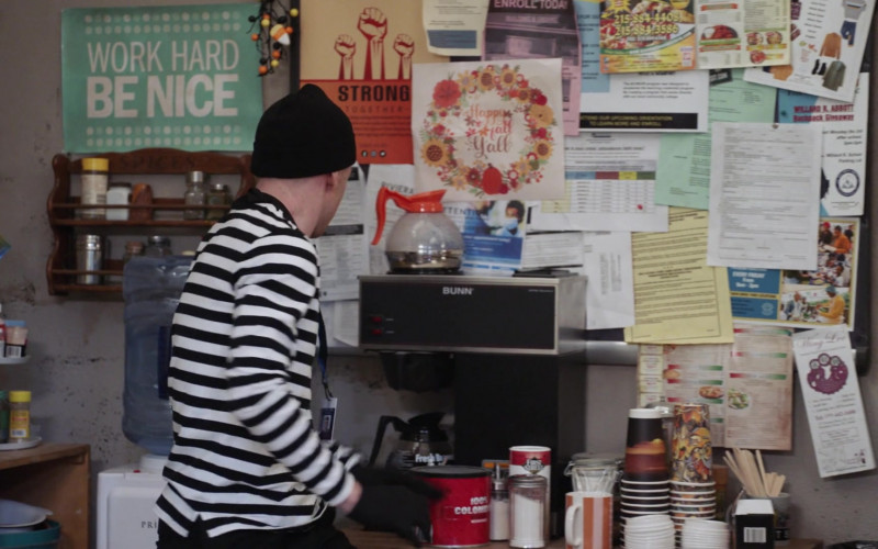 Bunn Coffee Machine and First Street Creamer in Abbott Elementary S02E06 Candy Zombies (2022)