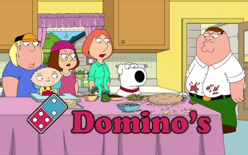 Domino's Pizza in Family Guy S21E02 Bend or Blockbuster (4)
