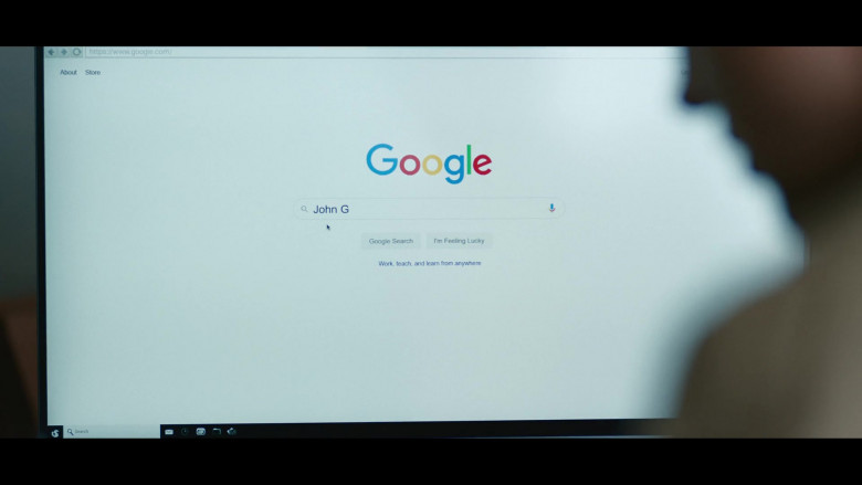 Google Web Search Engine in The Watcher S01E04 Someone to Watch Over Me (1)