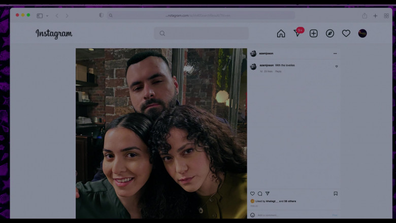 Instagram Social Network in Ramy S03E09 A Blanket on the Television (2022)