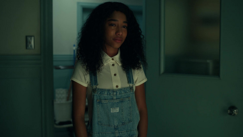 Levi's Women's Vintage Overalls Worn by Iman Benson as Ilonka in The Midnight Club S01E07 Anya (2022)