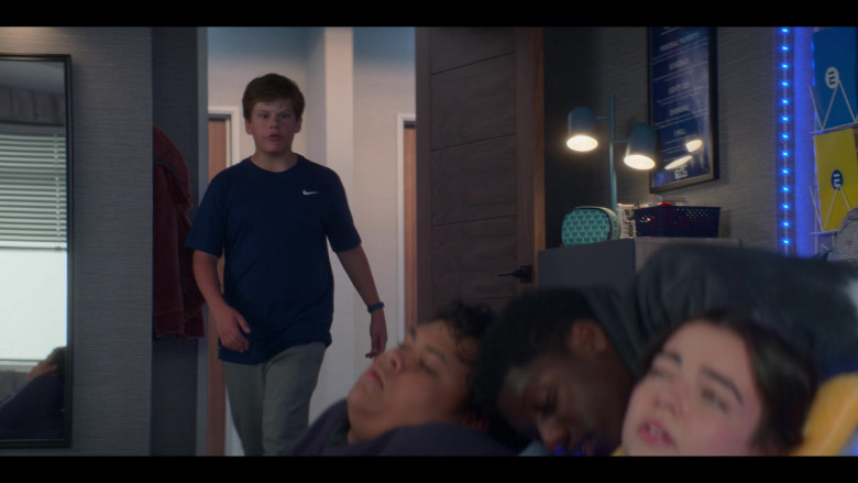 Nike Blue T-Shirt Worn by Maxwell Simkins as Nick Ganz in The Mighty Ducks Game Changers S02E03 Coach Classic (1)