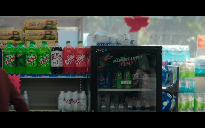 Pepsi, Mountain Dew, Diet Dr Pepper and Dr Pepper Drinks in Halloween Ends (2022)