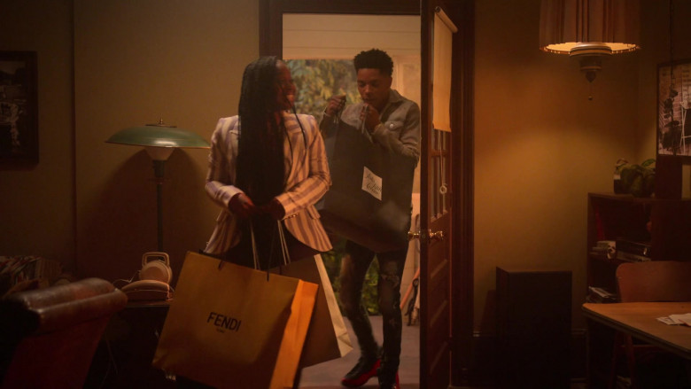 Saks Fifth Avenue and Fendi Paper Bags in Step Up High Water S03E02 Ain’t Gon’ Let Up (2022)