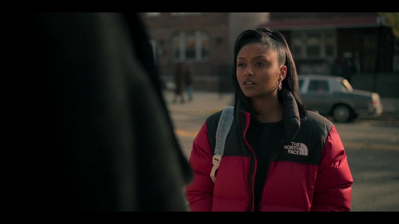 The North Face Women's Jacket in Power Book III Raising Kanan S02E07 No Love Lost (2022)