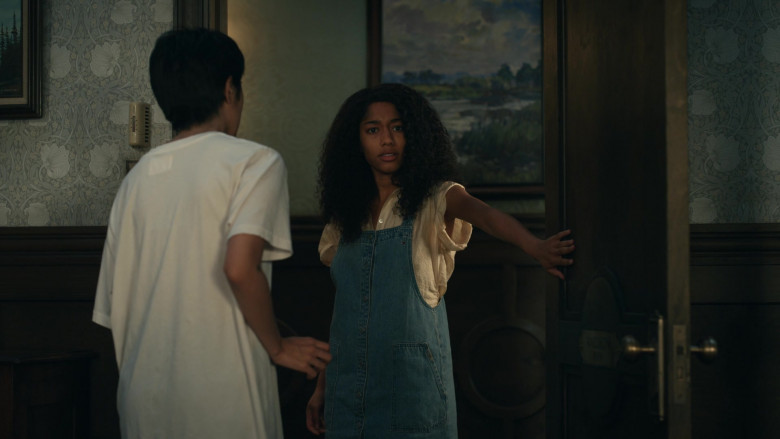 Tommy Hilfiger Denim Overall Dress Worn by Iman Benson as Ilonka in The Midnight Club S01E09 The Eternal Enemy (2)