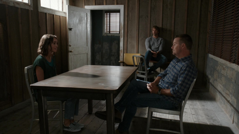 Vans Checkerboard Classic Slip-On Sneakers in NCIS Los Angeles S14E02 Of Value (2022)