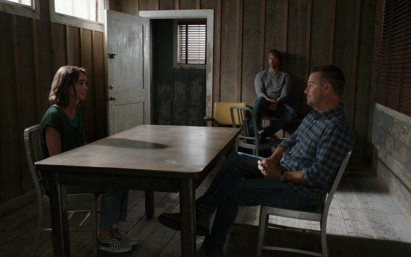 Vans Checkerboard Classic Slip-On Sneakers in NCIS Los Angeles S14E02 Of Value (2022)