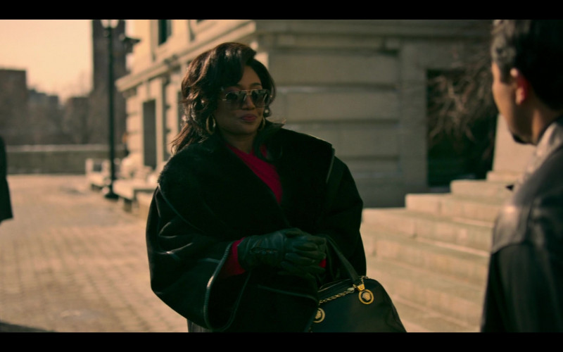 Versace Women’s Handbag of Patina Miller as Raquel Thomas in Power Book III Raising Kanan S02E09 Anti-Trust (2022)