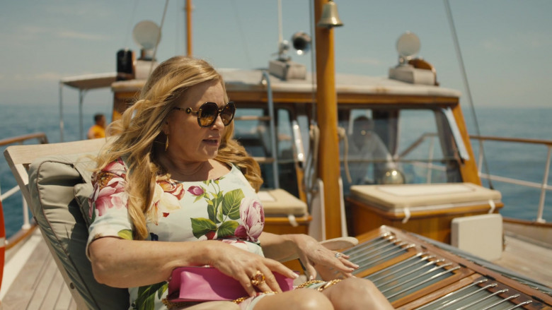 Versace Women's Sunglasses of Jennifer Coolidge as Tanya McQuoid in The White Lotus S02E01 Ciao (2022)