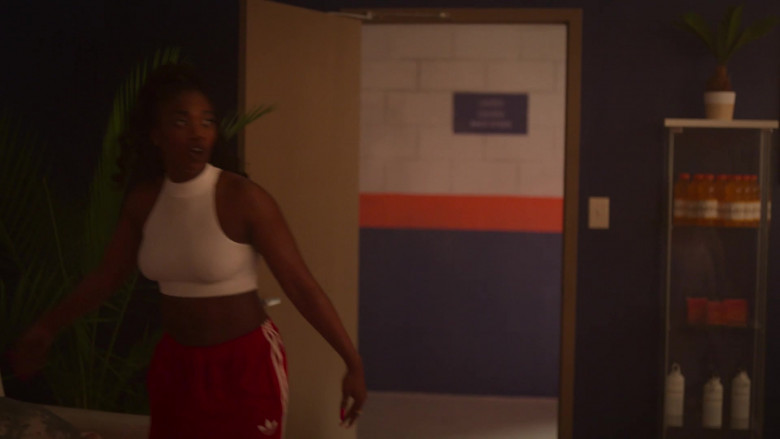 Adidas Red Trackpants in Step Up High Water S03E06 You Know What It Is (2022)