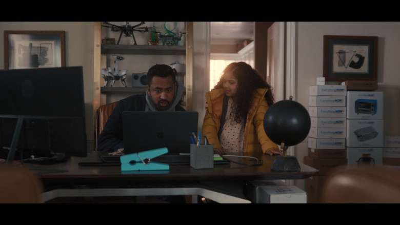 Apple MacBook Laptop Used by Kal Penn as Simon Choksi and Rupali Redd as Grace in The Santa Clauses S01E02 Chapter Two The Secessus Clause (2022)