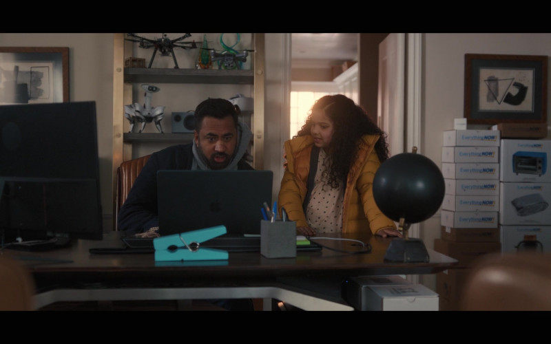 Apple MacBook Laptop Used by Kal Penn as Simon Choksi and Rupali Redd as Grace in The Santa Clauses S01E02 Chapter Two The Secessus Clause (2022)