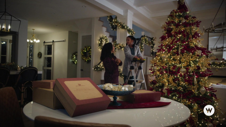 Balsam Hill realistic Christmas trees & home décor in Inventing the Christmas Prince (1)