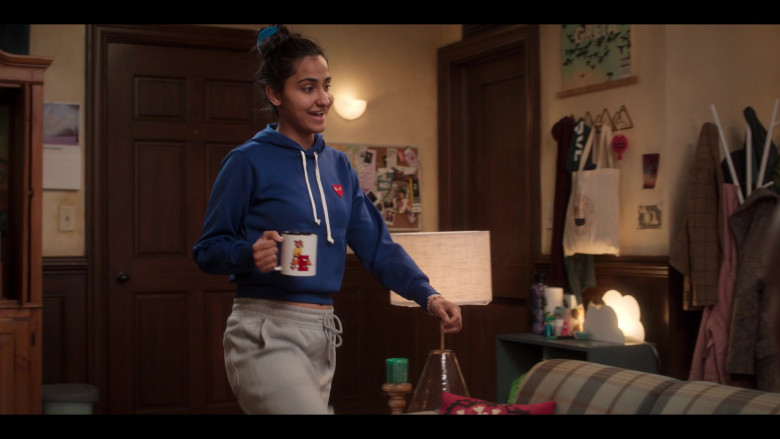 Comme des Garçons Cropped Hoodie Worn by Amrit Kaur as Bela in The Sex Lives of College Girls S02E03 The Short King (1)