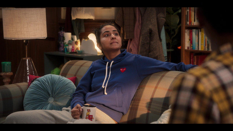 Comme des Garçons Cropped Hoodie Worn by Amrit Kaur as Bela in The Sex Lives of College Girls S02E03 The Short King (4)