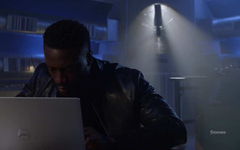 Dell Laptop Computer Used by Aldis Hodge as Alec Hardison in Leverage Redemption S02E04 The Date Night Job (2022)