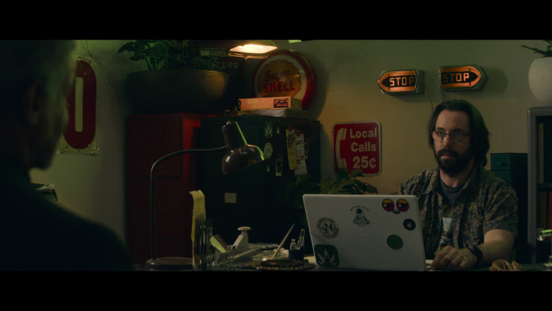 Dell Laptop Computer Used by Martin Starr as Bohdi in Tulsa King S01E01 Go West, Old Man (2022)