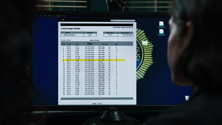 Dell Monitor in Law & Order S22E07 Only the Lonely (4)
