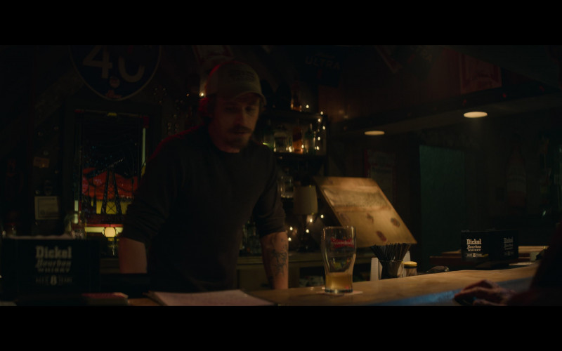 George Dickel Bourbon Whiskey Napkin Caddies in Tulsa King S01E01 "Go West, Old Man" (2022)