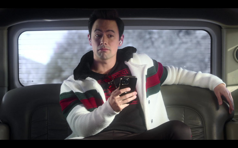 Gucci Men's Jacket of George Young as Tad Fairchild in Falling for Christmas (2022)