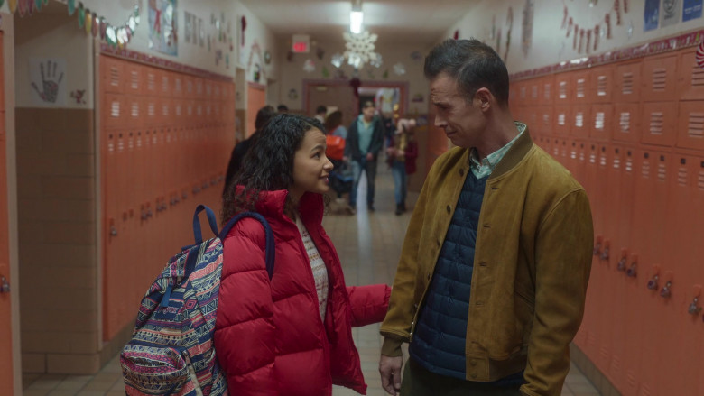 JanSport Backpack of Deja Monique Cruz as Cristina in Christmas with You (2022)