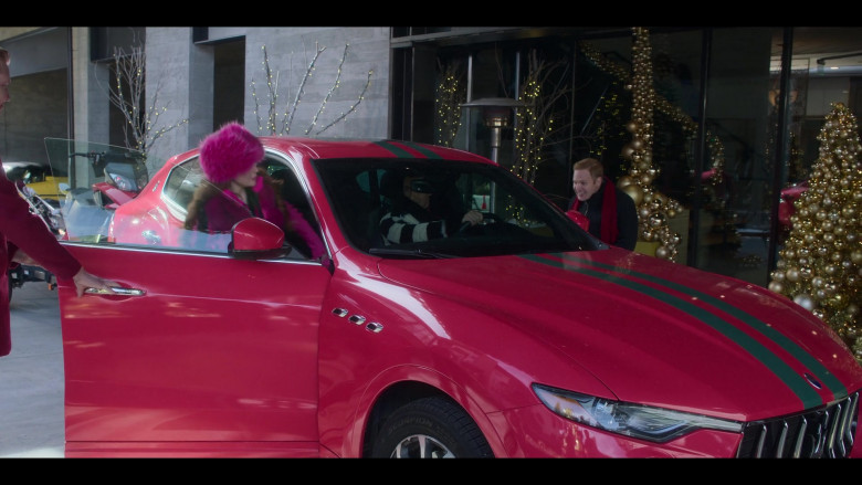 Maserati Levante Red SUV in Falling for Christmas (3)