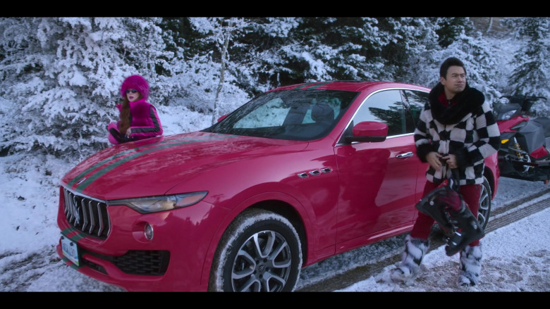 Maserati Levante Red SUV in Falling for Christmas (5)