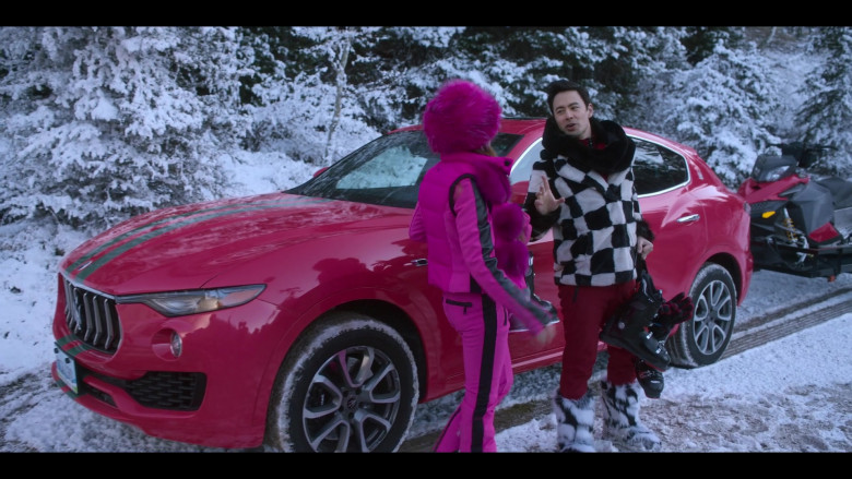 Maserati Levante Red SUV in Falling for Christmas (6)