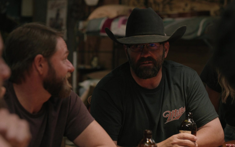 Miller Beer T-Shirt Worn by Actor in Yellowstone S05E03 Tall Drink of Water (2022)
