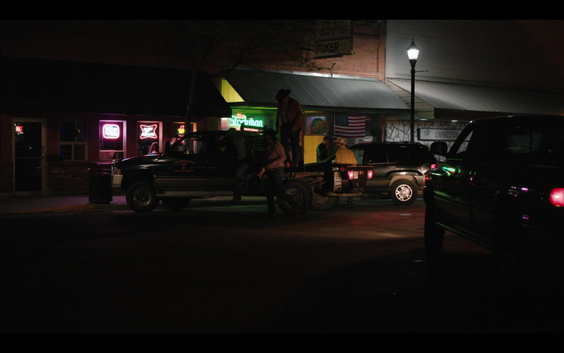 Miller Lite and High Life Beer Neon Signs in Yellowstone S05E01 One Hundred Years Is Nothing (2022)