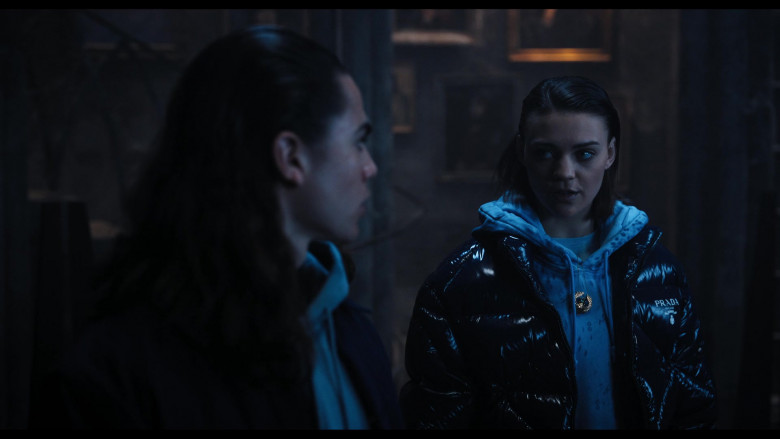 Prada Women's Down Jacket in Wednesday S01E08 A Murder of Woes (2022)