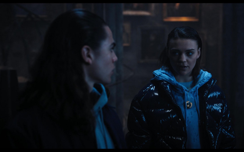 Prada Women's Down Jacket in Wednesday S01E08 "A Murder of Woes" (2022)
