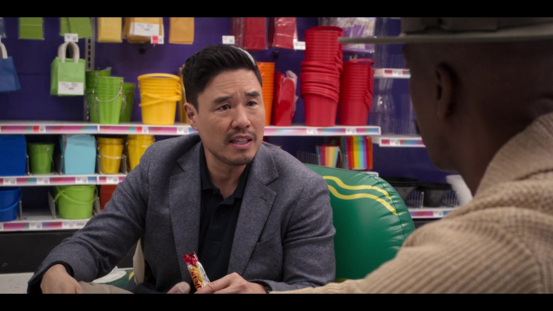 Starburst Candy Enjoyed by Randall Park as Timmy Yoon in Blockbuster S01E02 Blockbuster Daddy (2022)