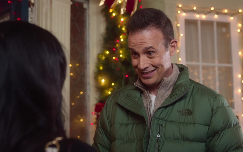 The North Face Green Jacket Worn by Freddie Prinze Jr. in Christmas with You (12)