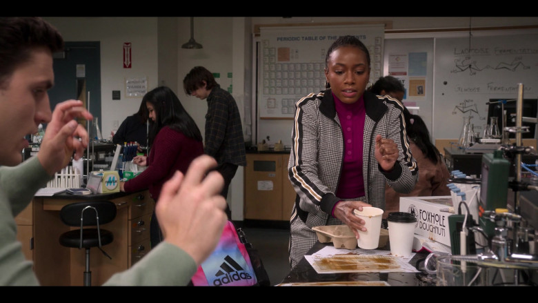 Adidas Backpack of Alyah Chanelle Scott as Whitney Chase in The Sex Lives of College Girls S02E06 Doppelbanger (3)