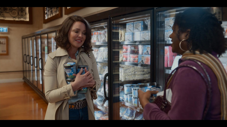 Ben & Jerry's Ice Cream Held by Katherine Heigl as Tully Hart in Firefly Lane S02E01 Wish You Were Here (2)