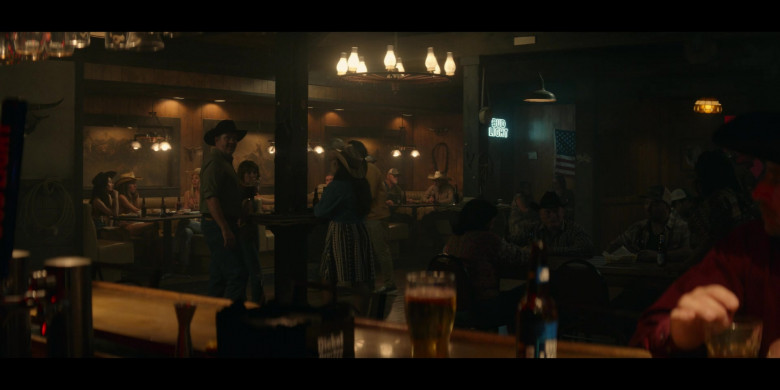 Bud Light Beer Neon Sign in Tulsa King S01E05 Token Joe (2022)