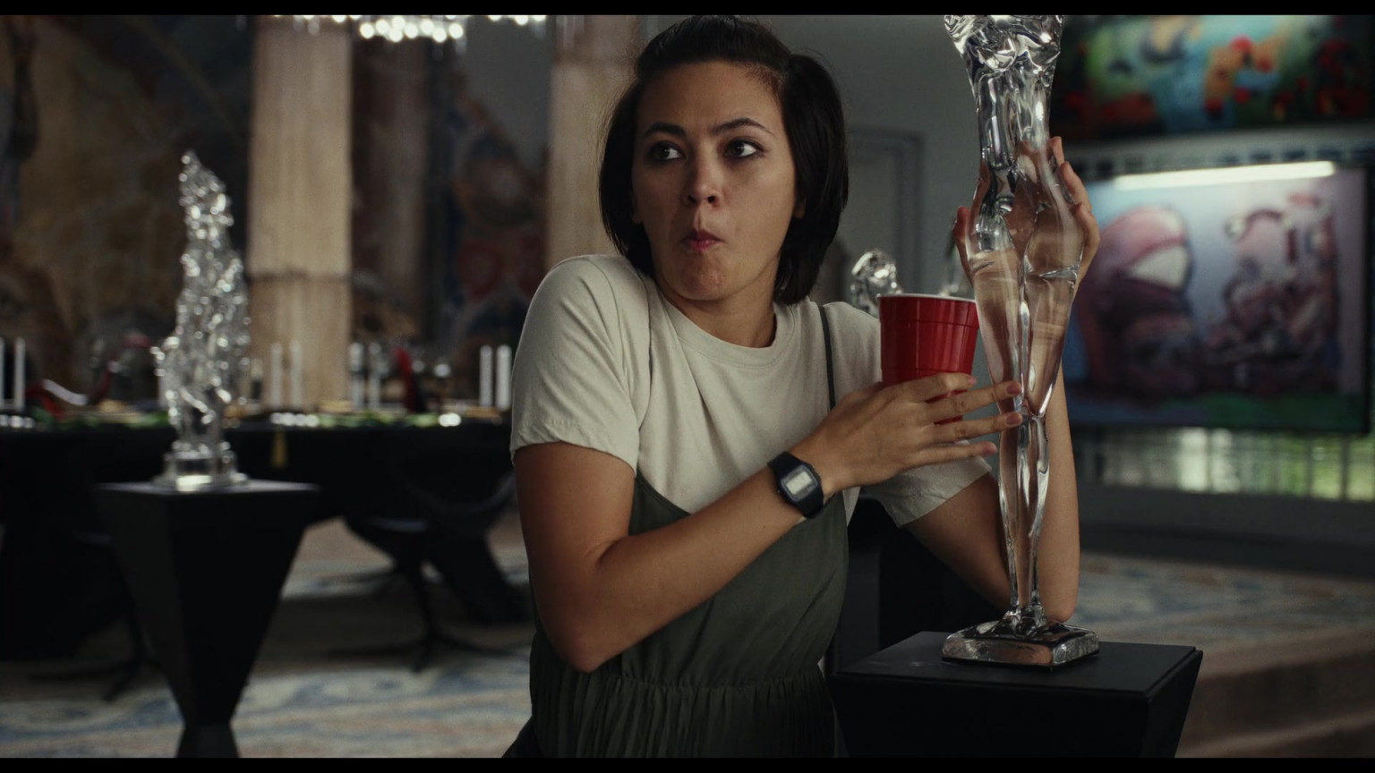 Casio Watch Of Jessica Henwick As Peg In Glass Onion: A Knives Out ...