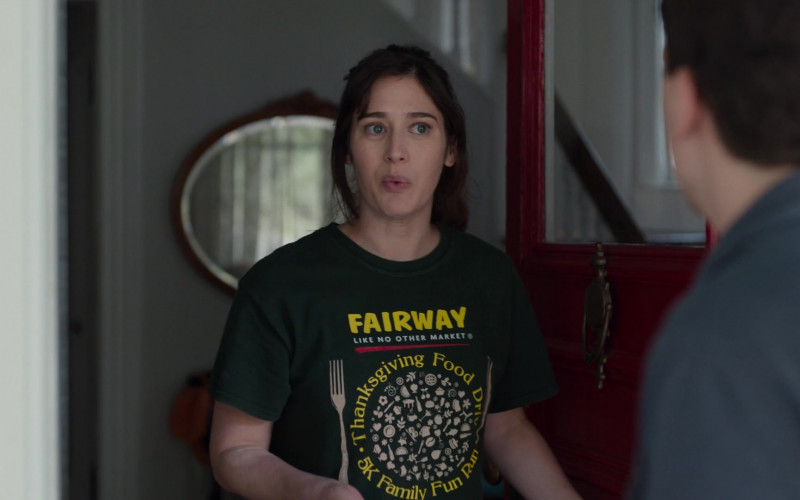 Fairway Market Grocery Store Company T-Shirt Worn by Lizzy Caplan as Libby in Fleishman Is in Trouble S01E04 "God, What an Idiot He Was!" (2022)