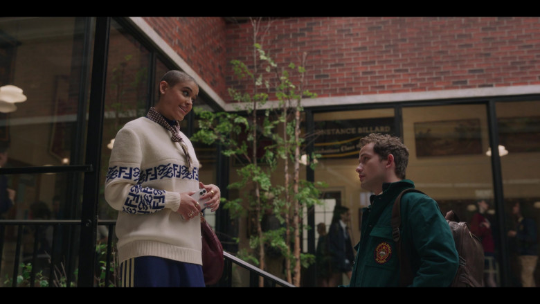 Fendi Sweater Worn by Jordan Alexander as Julien Calloway in Gossip Girl S02E05 Games, Trains and Automobiles (2)