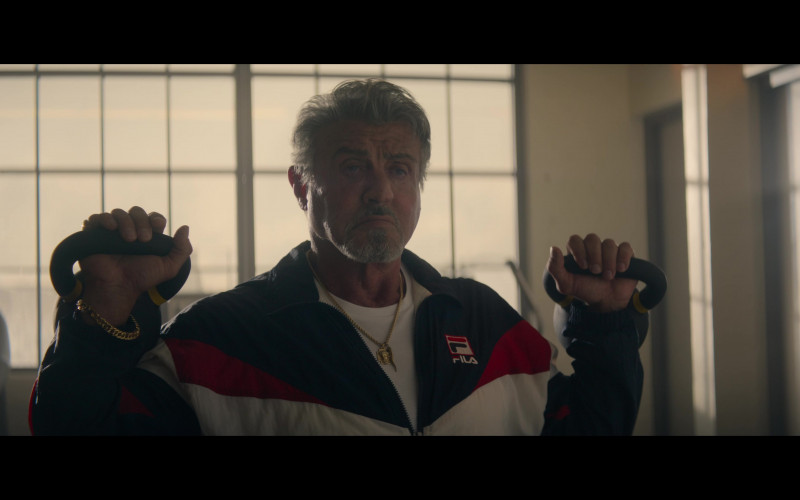 Fila Men's Tracksuit Worn by Sylvester Stallone as Dwight ‘The General' Manfredi in Tulsa King S01E04 Visitation Place (2022)