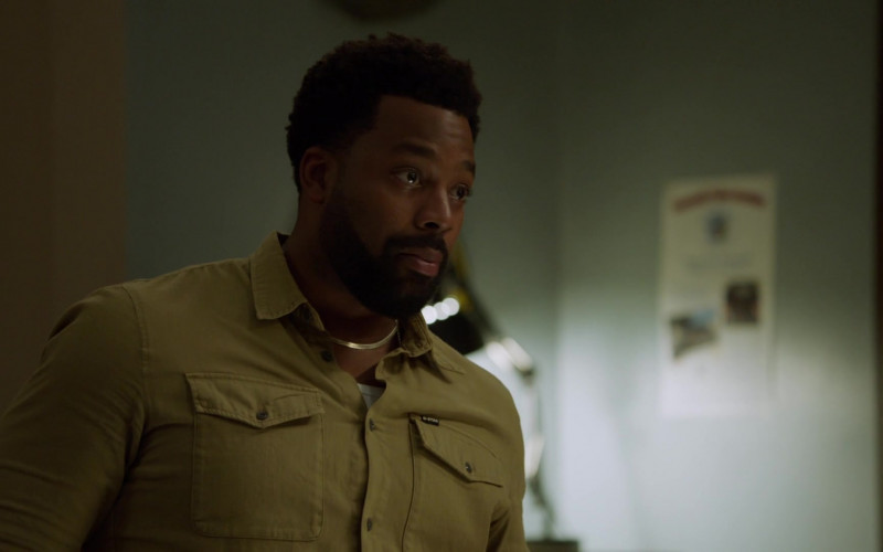 G-Star Raw Men's Shirt Worn by Actor LaRoyce Hawkins as Officer Kevin Atwater in Chicago P.D. S10E09 Proof of Burden (2022)