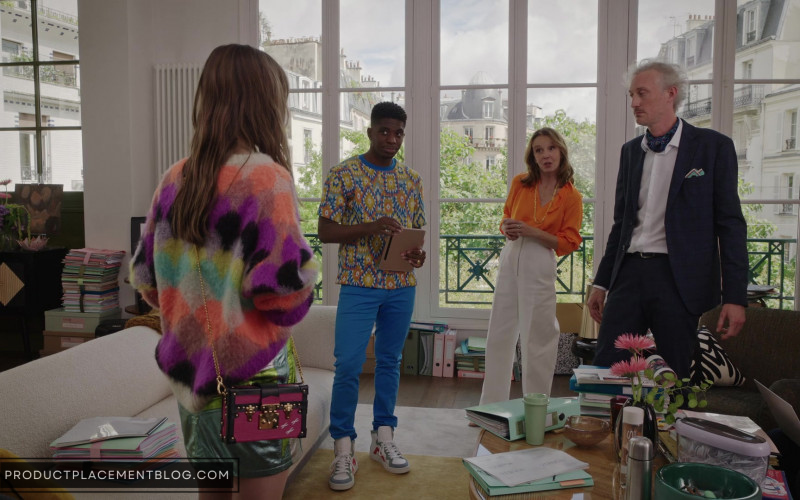 Louis Vuitton Petite Malle Bag of Lily Collins as Emily Cooper in Emily in Paris S03E01 I Have Two Lovers (1)