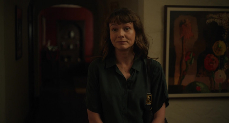 Ralph Lauren Handbag of Carey Mulligan as Megan Twohey in She Said (2022)