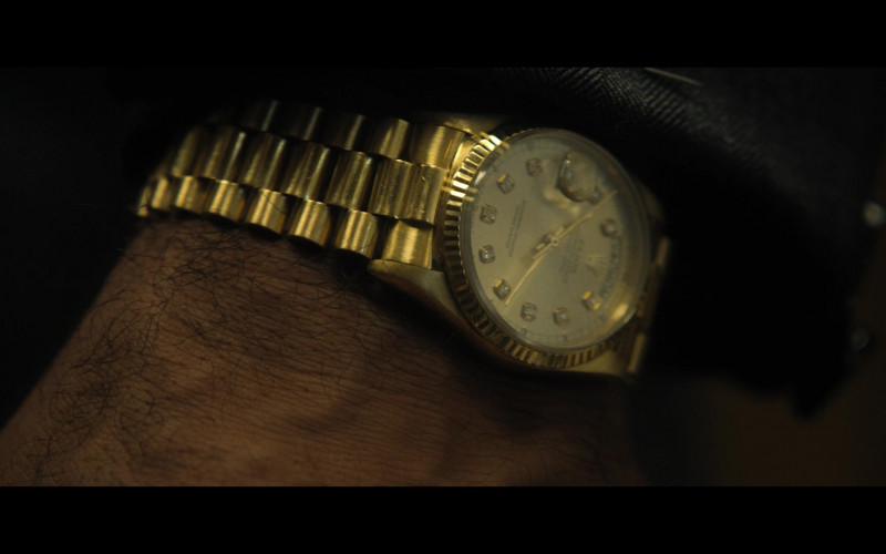 Rolex Men’s Watch of Kumail Nanjiani as Somen Banerjee in Welcome to Chippendales S01E05 Leeches (2022)